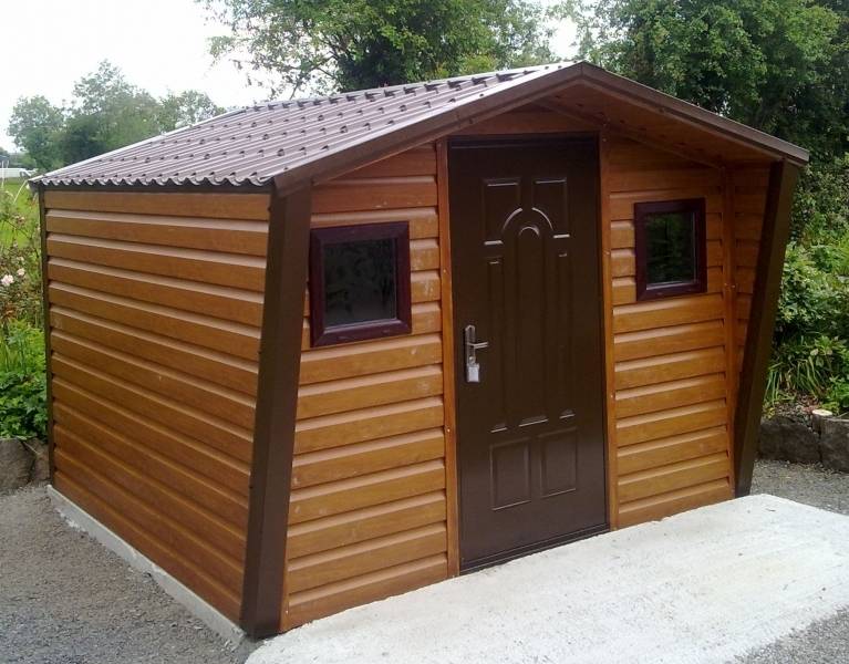 Timber Effect PVC Steel Sheds &amp; Woodgrain Effect Sheds